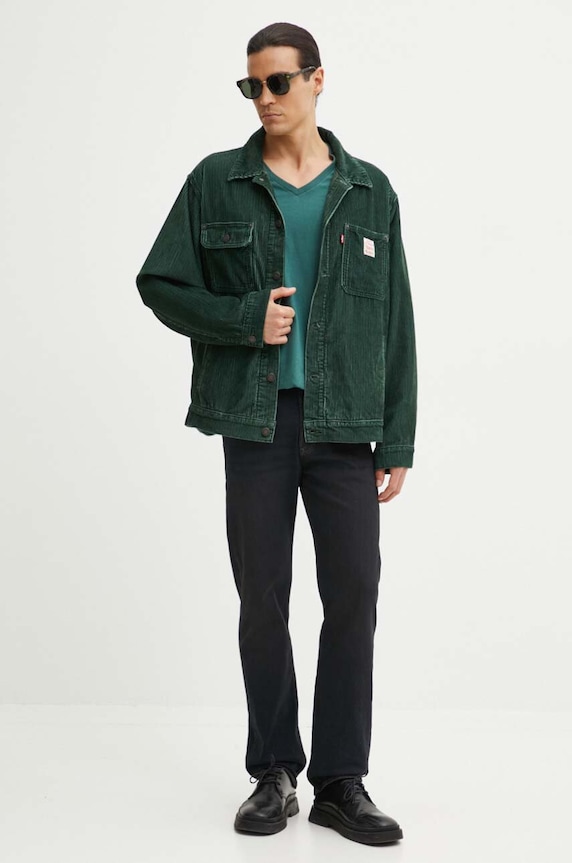Levi's t-shirt bawełniany 85641 zielony SS25