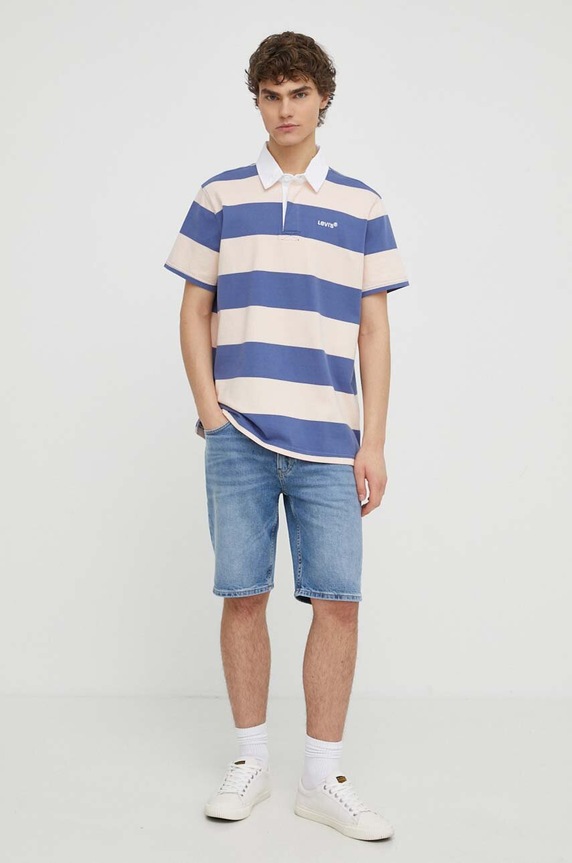 Levi's polo de bumbac A5798 violet SS24