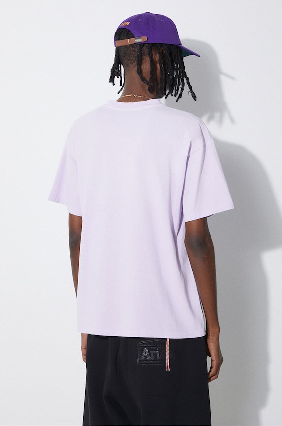 Abbigliamento Aries t-shirt in cotone Sunbleached Temple SS Tee SUAR60030X violetto
