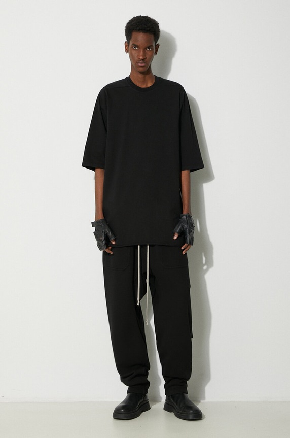 Rick Owens cotton t-shirt Jumbo T-Shirt DU01D1274.RIG.09 black SS24