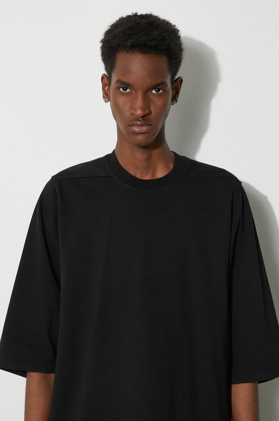 Rick Owens cotton t-shirt Jumbo T-Shirt black DU01D1274.RIG.09