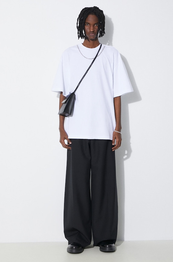 Хлопковая футболка AMBUSH Ballchain BMAA001S24JER0010101 белый SS24