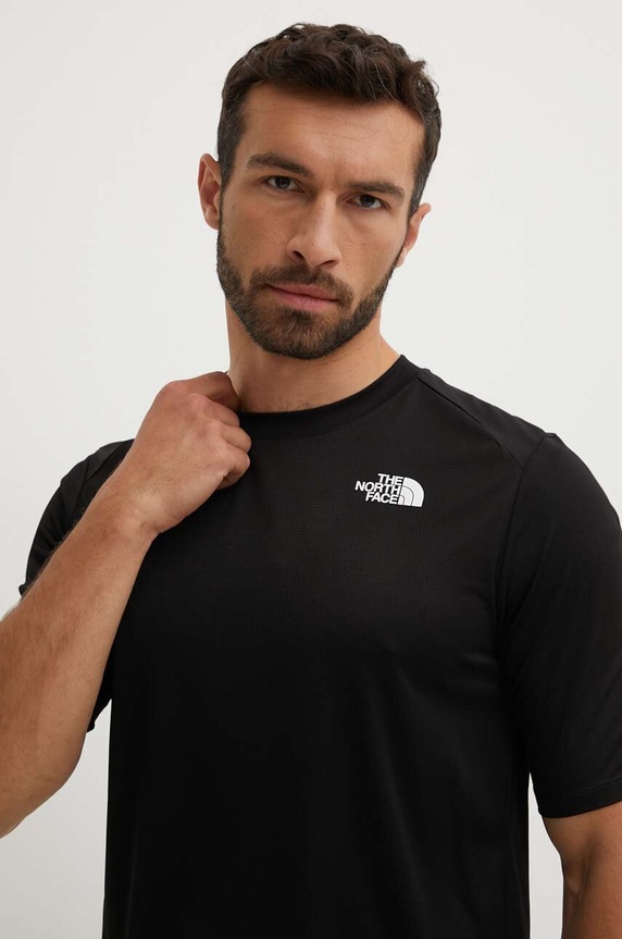 Športové tričko The North Face Shadow jednofarebný čierna NF0A87TUJK31