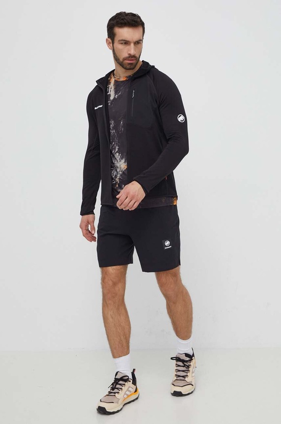 Sportovní triko Mammut 1017.06090 černá SS24