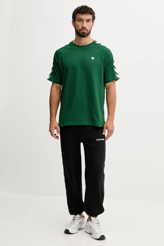 Hummel t-shirt Archive 225258 zöld AW25