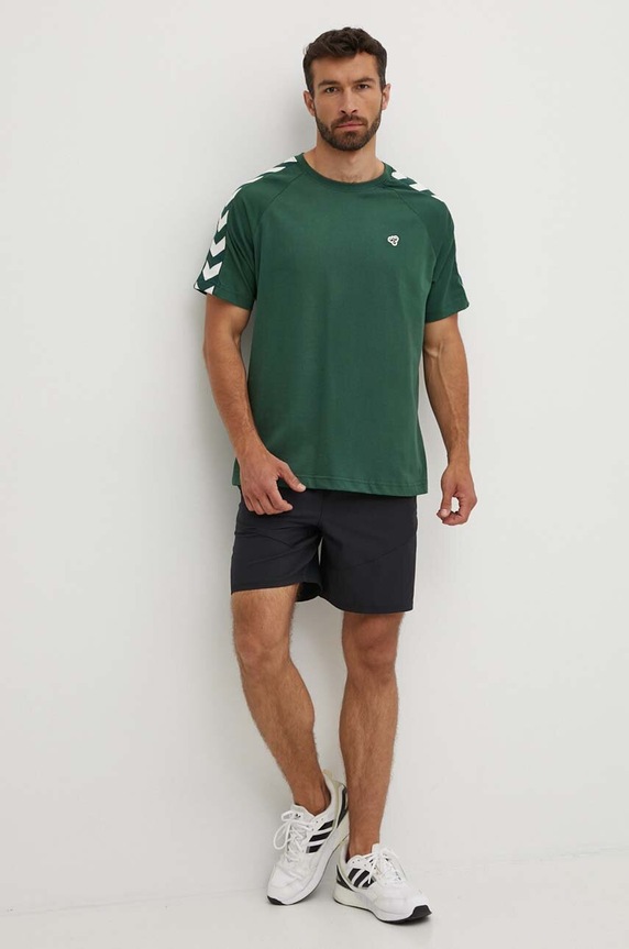 Hummel t-shirt Archive 225258 zielony AW25