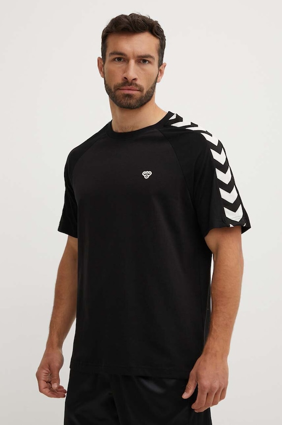 Hummel t-shirt Archive nadruk czarny 225258