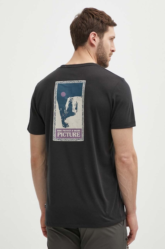 Picture t-shirt sportowy Timont Urban regular czarny MTS898