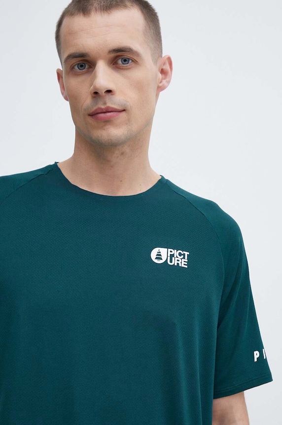 Picture t-shirt sportowy Osborn MTS1077 turkusowy SS24