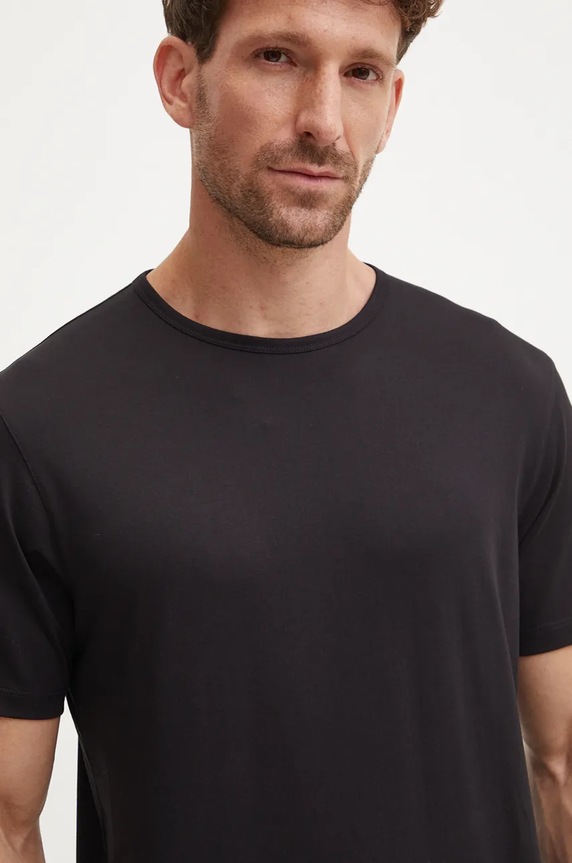 Theory t-shirt bawełniany czarny J0194523