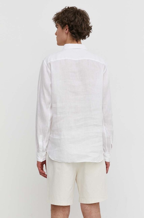 Odzież Theory koszula lniana N0373501 biały