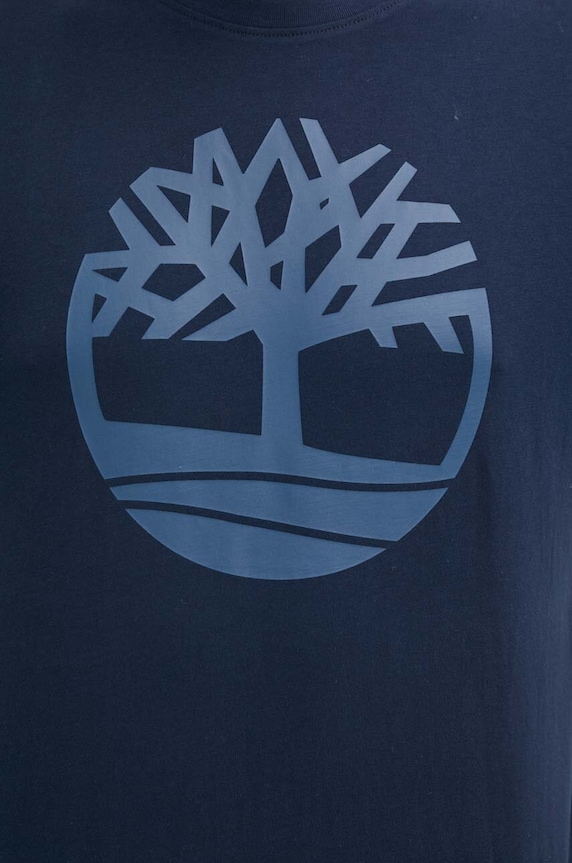 Timberland tricou din bumbac TB0A2C2RZ021 bleumarin