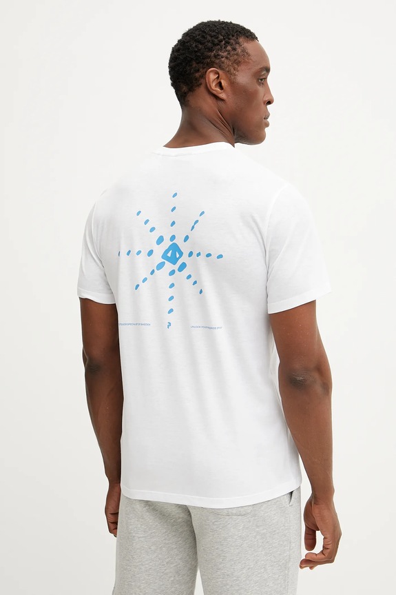 Îmbrăcăminte Peak Performance tricou bărbătesc Explore Graphic G79744 alb