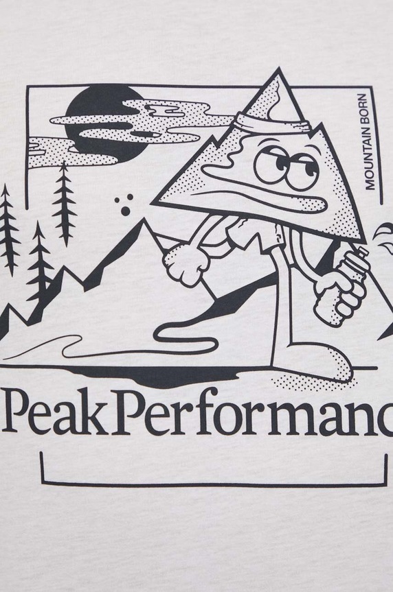 Peak Performance tricou bărbătesc Explore Graphic G79744 alb