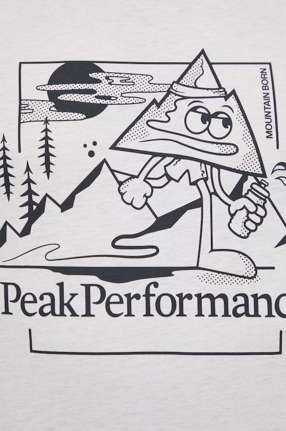 Peak Performance tricou bărbătesc Explore Graphic G79744 alb