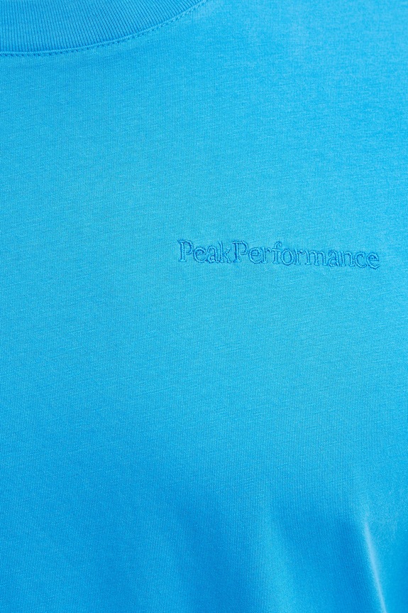 Peak Performance t-shirt bawełniany G79570 niebieski