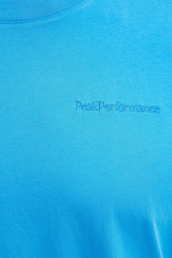 Peak Performance t-shirt bawełniany G79570 niebieski