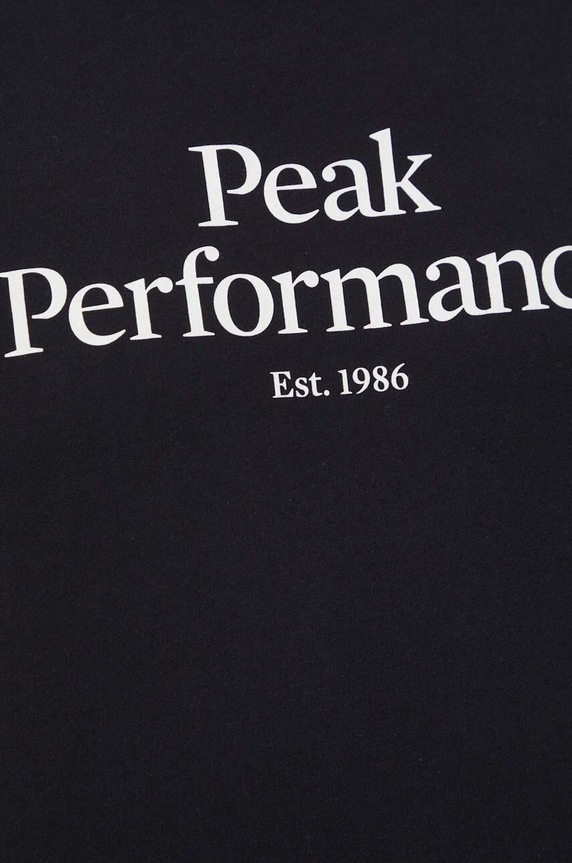 Bombažna kratka majica Peak Performance G79567 črna