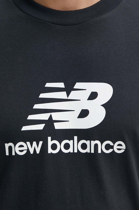 Bavlnené tričko New Balance Sport Essentials MT41502BK čierna