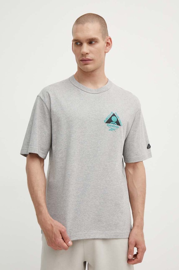 Памучна тениска Reebok Classic Basketball стандартна сив 100075810