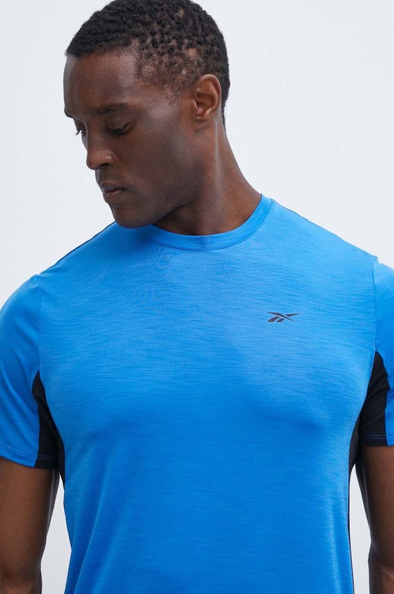 Reebok edzős póló Chill Athlete elasztánnal kék 100075588