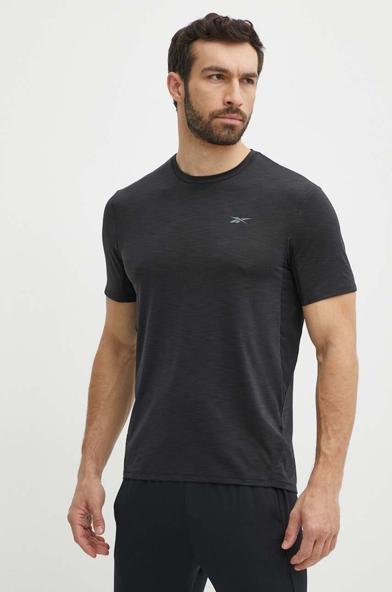 Reebok edzős póló Chill Athlete elasztánnal fekete 100075786