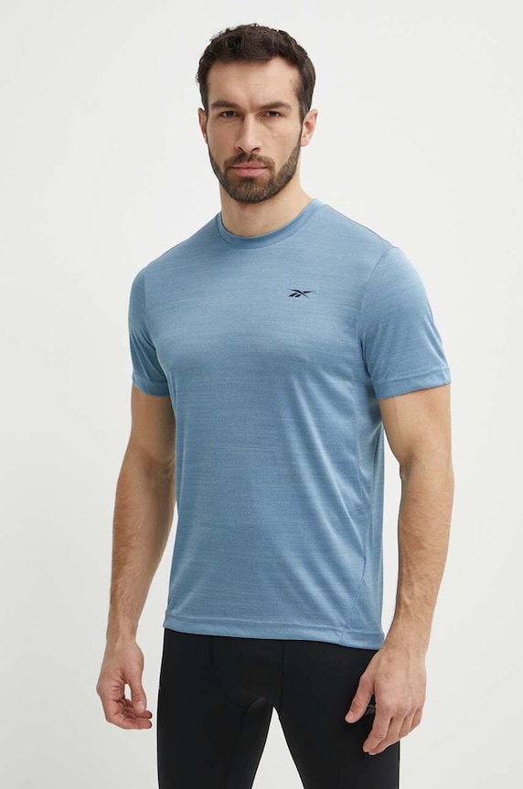 Reebok tricou de antrenament Athlete 2.0 melanj albastru 100075791