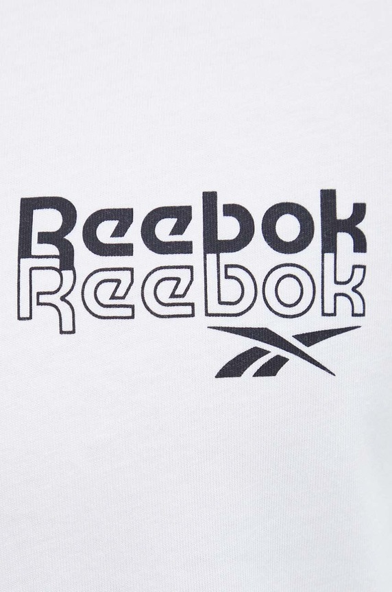 Reebok t-shirt bawełniany Brand Proud 100076380 beżowy