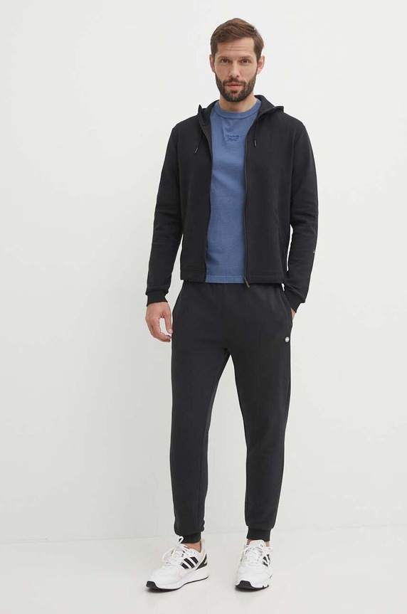 Βαμβακερό μπλουζάκι Reebok 100075632 μπλε SS24