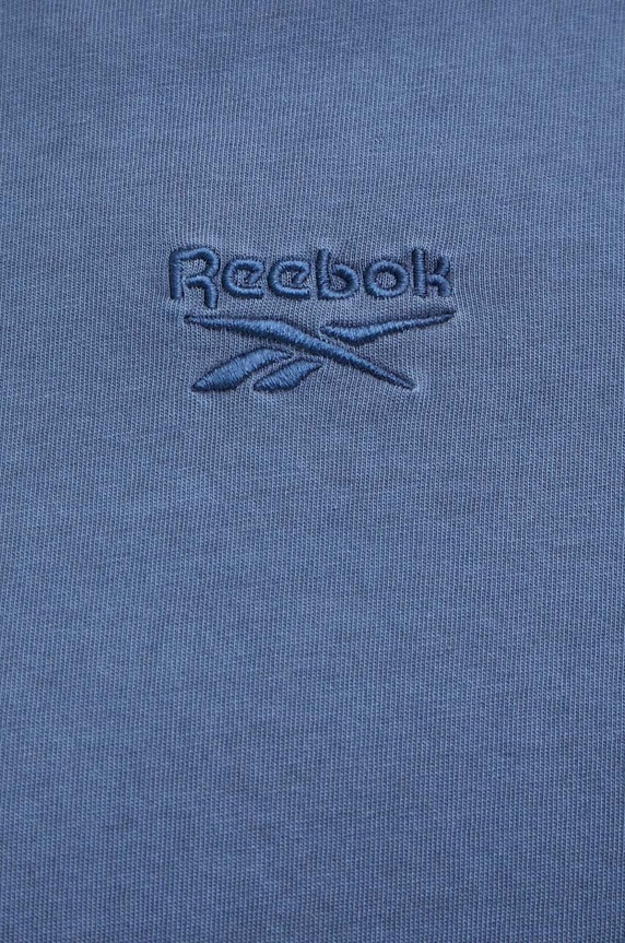 Βαμβακερό μπλουζάκι Reebok 100075632 μπλε