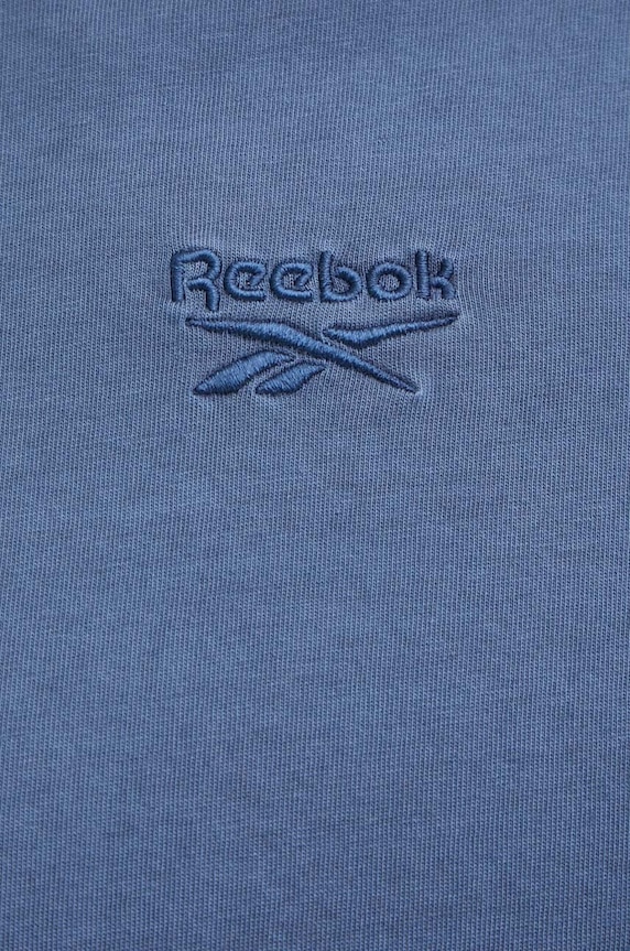 Βαμβακερό μπλουζάκι Reebok 100075632 μπλε