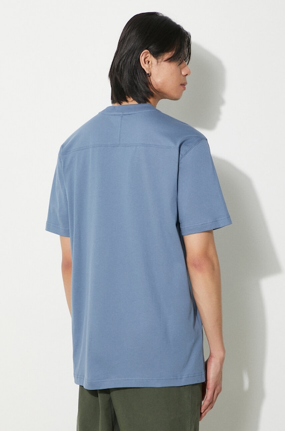 Oblečenie Bavlnené tričko Norse Projects Johannes N01.0643.7121 modrá