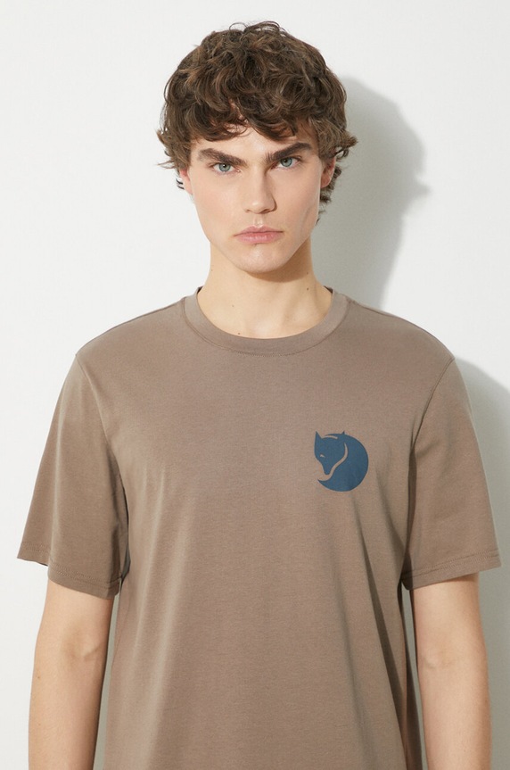 Одежда Футболка Fjallraven Walk With Nature T-shirt M F12600216.244 коричневый