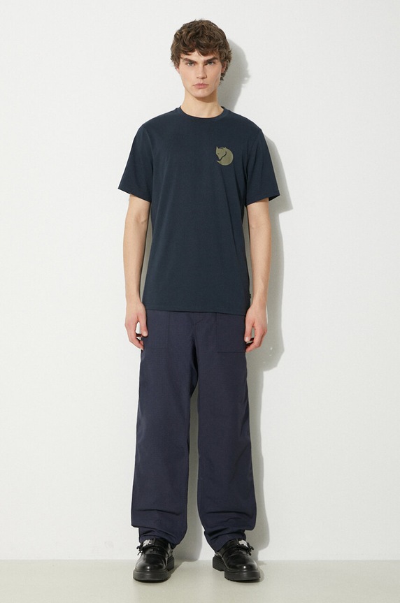 Majica kratkih rukava Fjallraven Walk With Nature T-shirt M F12600216.555 mornarsko plava SS25