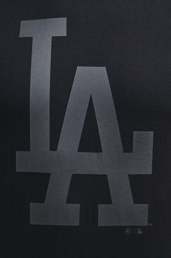 Bavlněné tričko 47 brand MLB Los Angeles Dodgers BB012TEMIME601215JK černá