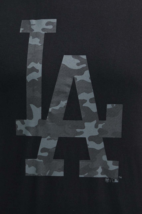 Pamučna majica 47 brand MLB Los Angeles Dodgers BB012TEMECH608510JK crna