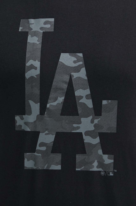 Pamučna majica 47 brand MLB Los Angeles Dodgers BB012TEMECH608510JK crna