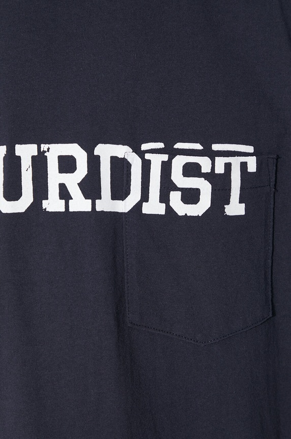 Engineered Garments cotton t-shirt Printed Cross Crew Neck navy OR424.NP116