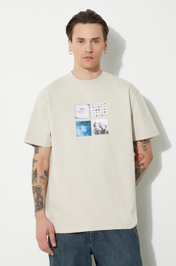 Ader Error t-shirt Tee regular beige BN01SSTS0107