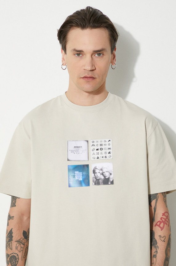 Ader Error t-shirt Tee BN01SSTS0107 beige