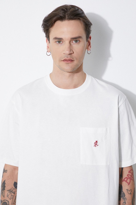 Gramicci cotton t-shirt One Point white G304.OGJ