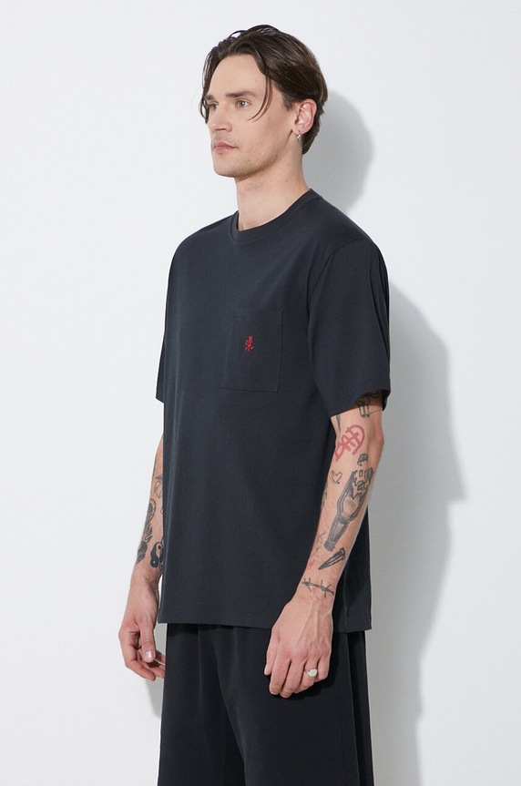 Gramicci tricou din bumbac One Point negru G304.OGJ