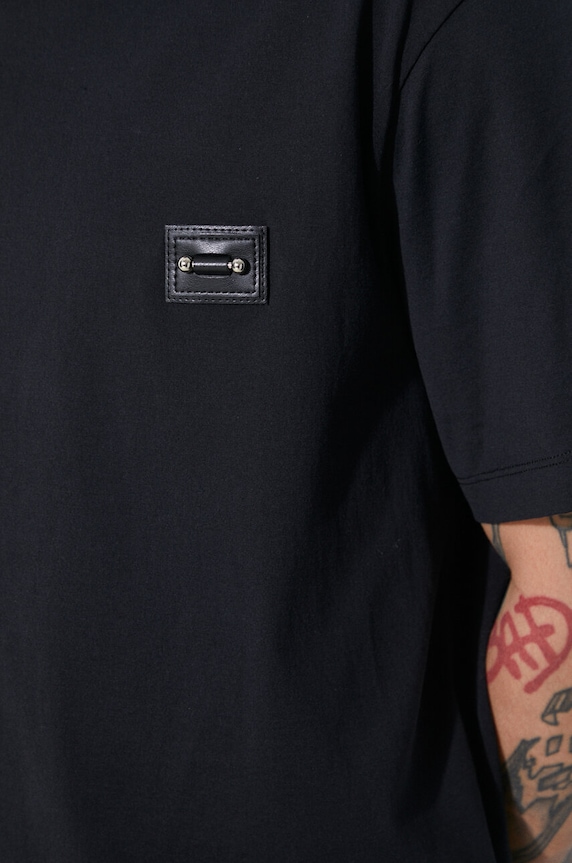 Neil Barrett t-shirt bawełniany Slim Dropped Shoulder Pierced Nipple MY70144A.Y518.001N
