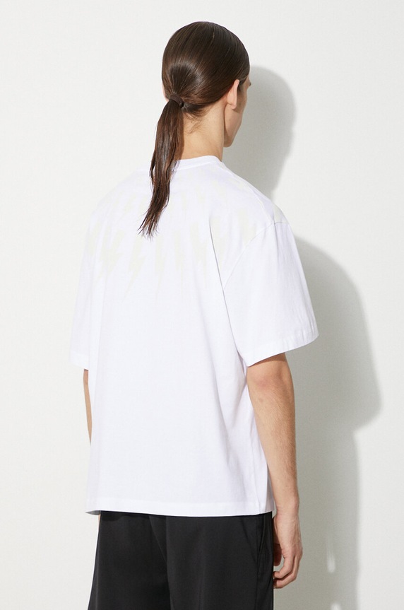 Odzież Neil Barrett t-shirt bawełniany MY70167A.Y524.755N biały