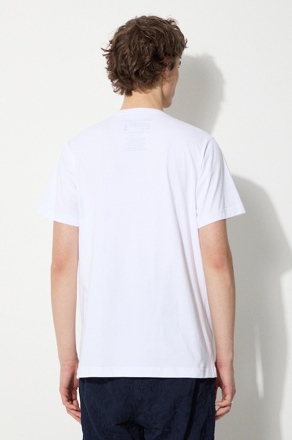 Одежда Хлопковая футболка Maharishi Micro Maharishi 1307.WHITE белый