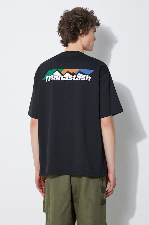 Clothing Manastash t-shirt Re:Poly Scheme Logo 7924134013 black