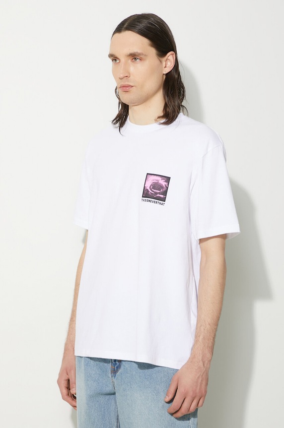thisisneverthat t-shirt bawełniany Permutations Tee biały TN241TTSST33