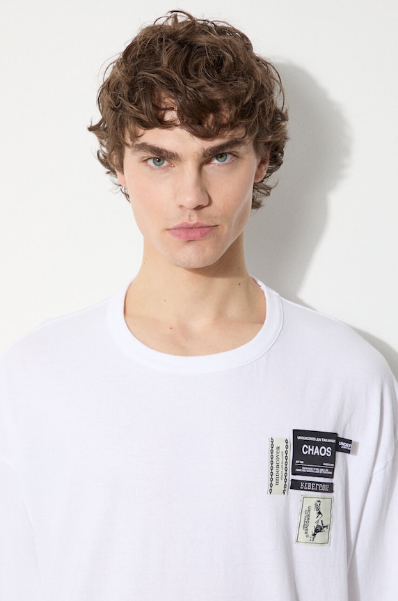Хлопковая футболка Undercover Tee UC1D4807.4 белый