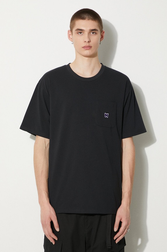 Majica kratkih rukava Needles S/S Crew Neck Tee regular crna OT262