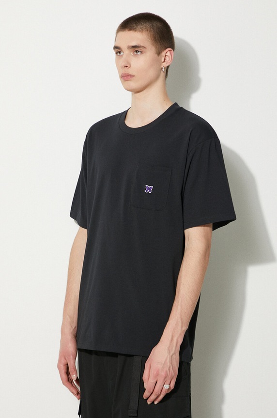 Majica kratkih rukava Needles S/S Crew Neck Tee crna OT262